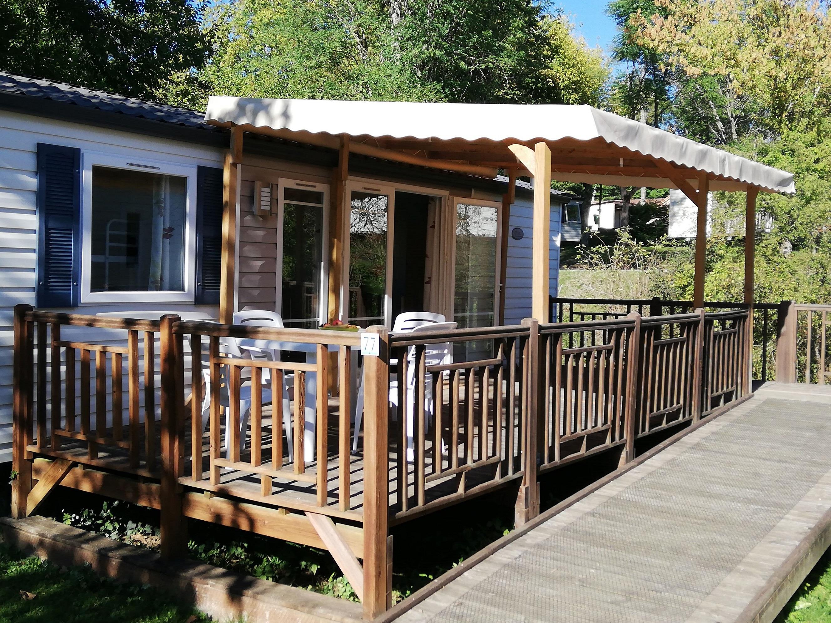 Location - Mobilhome Pour Pmr - Camping Parc d'Audinac les Bains