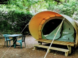 Accommodation - Tente Bivouac Dk'bane - Camping Audinac les Bains