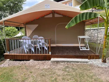 Mietunterkunft - Lodge Avec Terrasse - Camping PARC DE PALETES