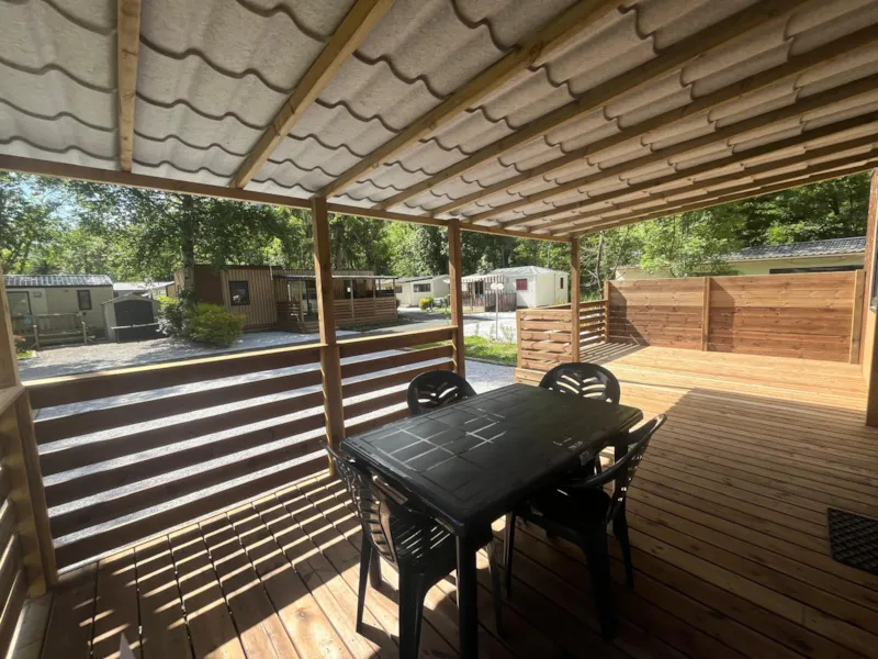 Mobil-Home Premium 40M² - 2 Chambres + Terrasse Couverte + Clim Réversible + Tv