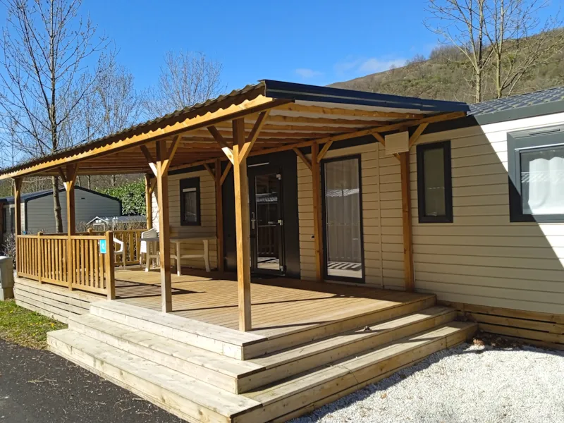 Mobil-Home Confort 36M² - 3 Chambres + Terrasse Couverte + Clim Réversible + Tv