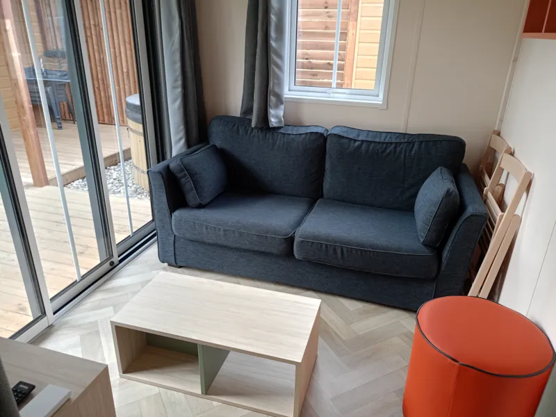 Chalet Confort 42M² - 3 Chambres + Terrasse Couverte + Clim Réversible + Tv