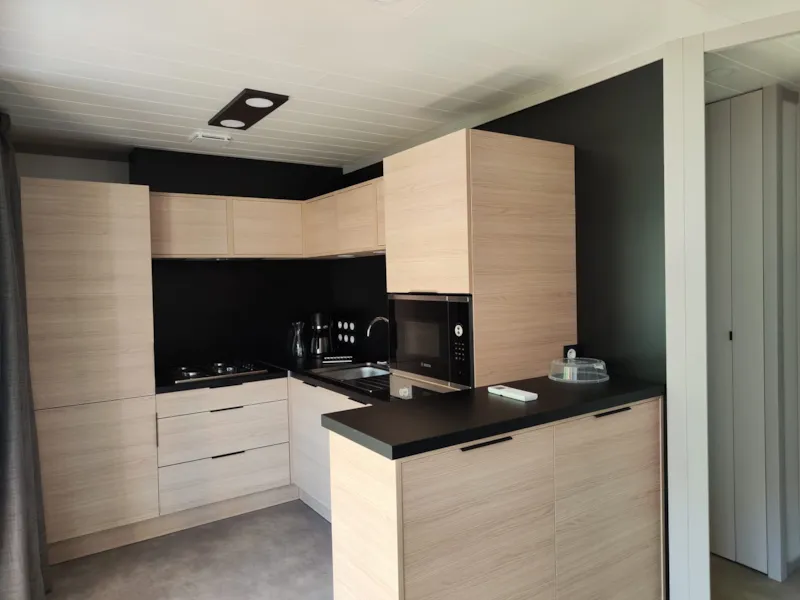 Chalet Premium 56M² - 3 Chambres + Terrasse Couverte + Clim Réversible + Tv