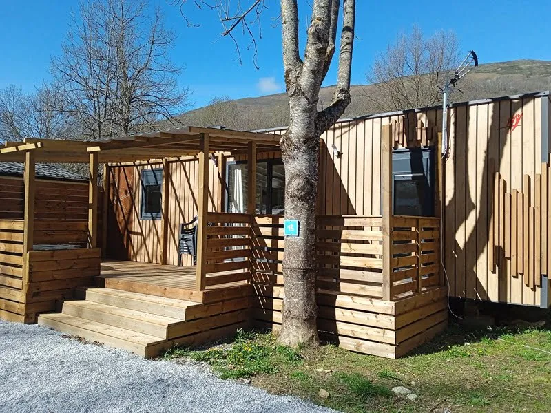 Location - Mobil-Home Spa Premium 40M² - 2 Chambres + Terrasse Couverte + Clim Réversible + Tv - Flower Camping La Marmotte