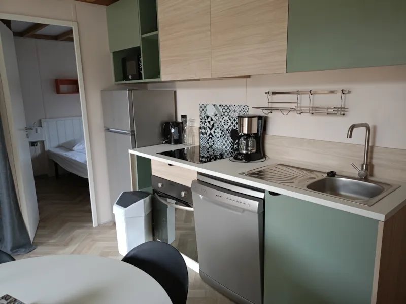 Chalet Confort 35M² - 2 Chambres + Terrasse Couverte + Clim Réversible + Tv