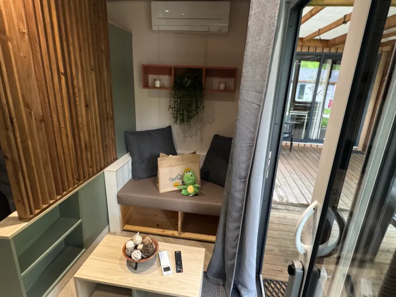 Chalet Confort 16M² - 1 Chambre + Terrasse Couverte + Clim Réversible + Tv
