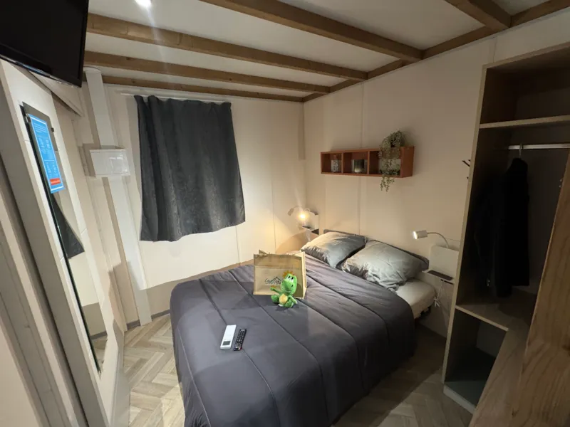 Chalet Spa Premium 42M² - 2 Chambres + Terrasse Couverte + Clim Réversible + Tv