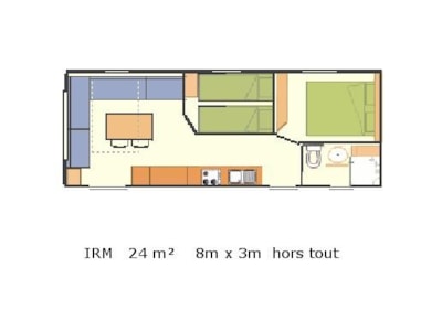 Mobile home Iris - 24m2 - arrival wednesday,
