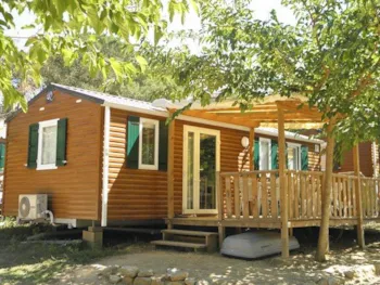 Mietunterkunft - Mobilheim Feerique 32M² - 3 Zimmer / Terrasse - Camping Les Albères