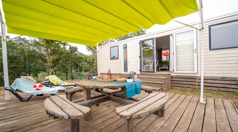 Location - Mobil-Home Duo 32M² - 2 Chambres / 2 Salles De Bain - Camping Les Albères