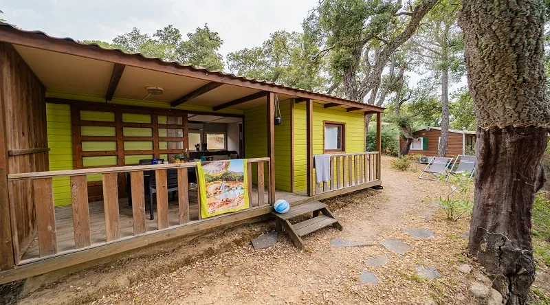 Location - Chalet Bois 4 Pers 20M² - 2 Chambres - Camping Les Albères