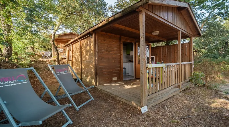 Chalet Bois 2 Pers 18M² - Terrasse Semi-Couverte