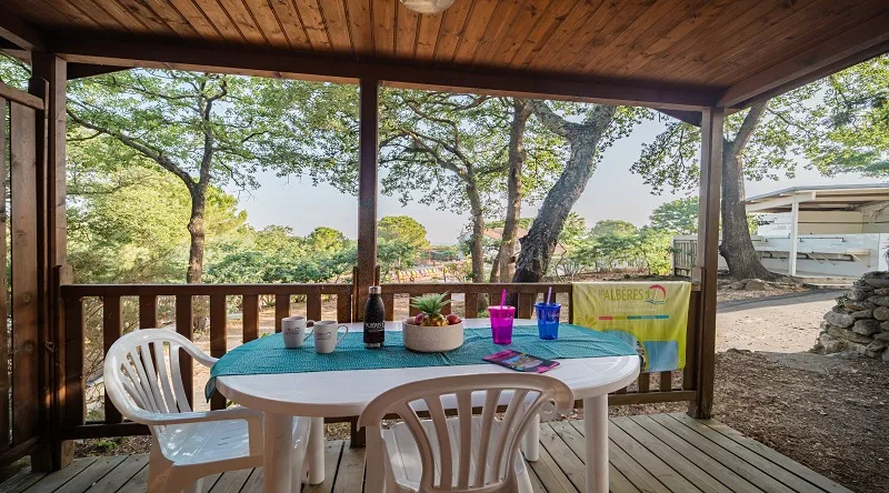 Chalet Bois 2 Pers 18M² - Terrasse Semi-Couverte