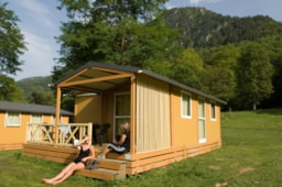 Huuraccommodatie(s) - Chalet Confort 30M² - 2 Slaapkamers + Overdekt Terras - Flower Camping LA BEXANELLE