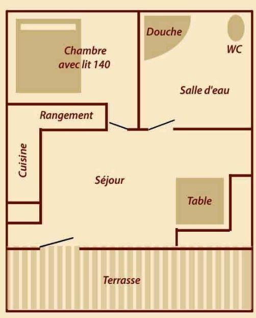 Chalet Bois Éco 20M² - 1 Habitacion + Terraza Cubierta Chalet Bois Éco 20M² - 1 Habitacion + Terraza Cubierta
