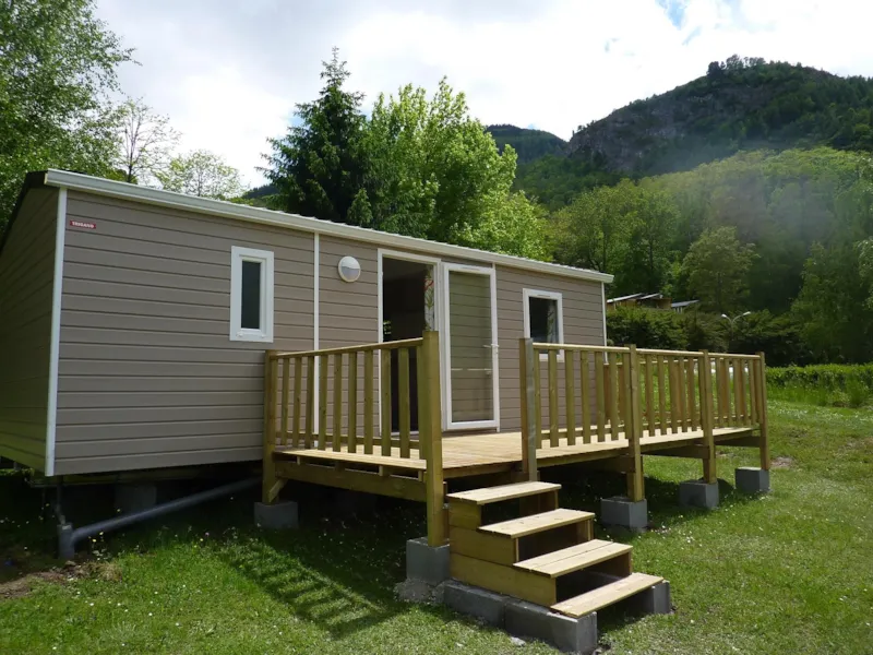 Mobil Home Confort 30M² - 3 Chambres + Terrasse Semi-Couverte