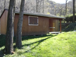 Huuraccommodatie(s) - Chalet Bois Standard 35M² - 2 Slaapkamers + Overdekt Terras - Flower Camping LA BEXANELLE