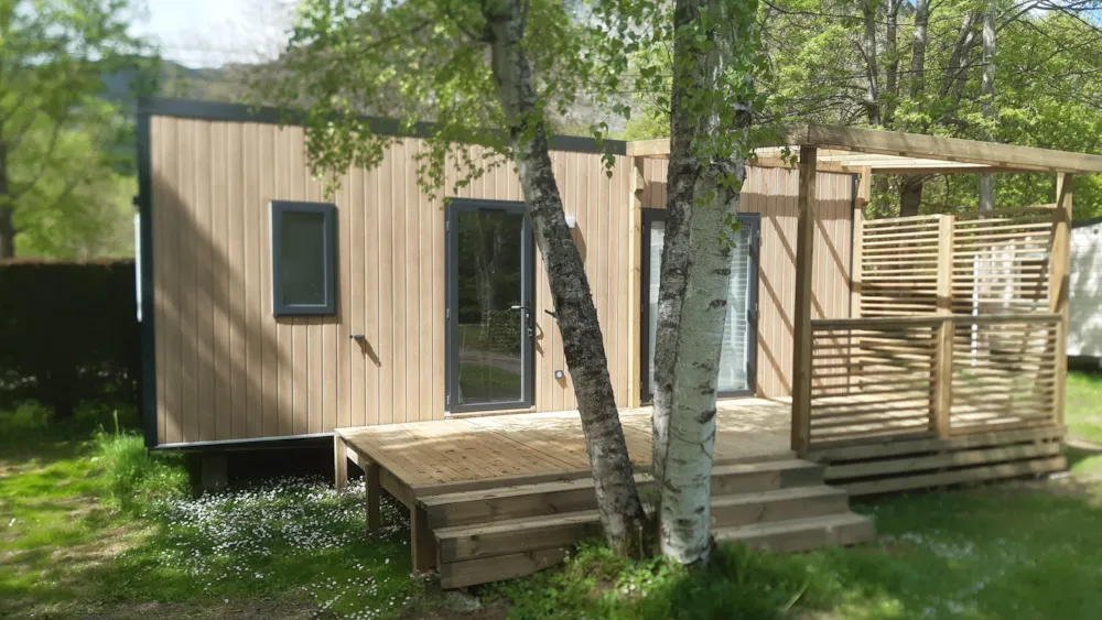 Location - Home Flower Premium 29 M² - 2 Chambres + Tv + Lv +Terrasse - Flower Camping LA BEXANELLE