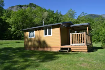 Mietunterkunft - Hütte Standard 25M² - 2 Zimmer + Überdachte Terrasse - Flower Camping LA BEXANELLE