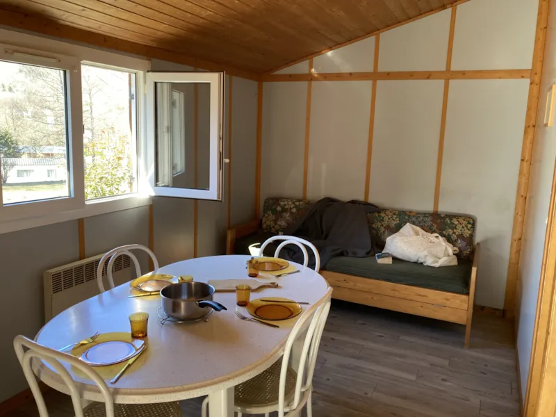 Chalet Bois Standard 35M² - 2 Chambres + Terrasse Couverte