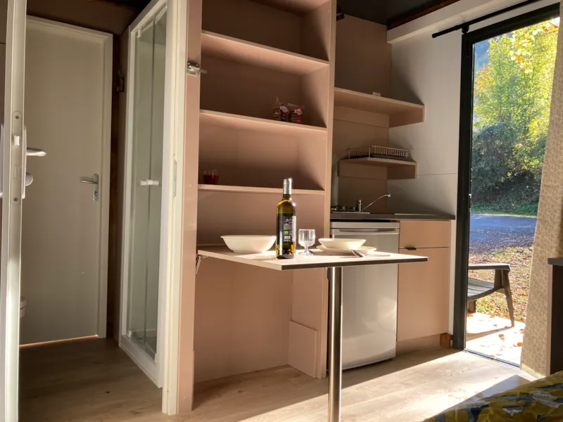 Chalet Studio Standard 10M² - Douche Et Wc Commun + Terrasse Couverte