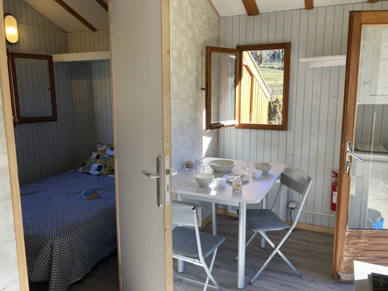 Chalet Bois Standard 20M² - 1 Chambre + Terrasse Couverte