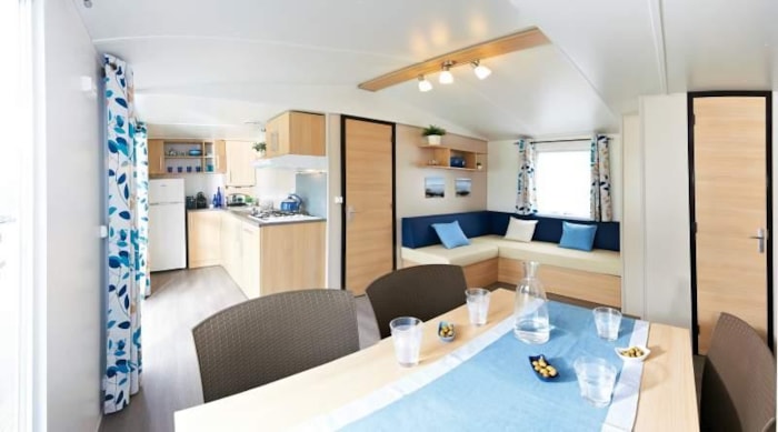 Mobil-Home Family 36M² 3 Chambres, Avec Terrasse Couverte 15M² (6 Personnes Et 1 Véhicule Inclus)