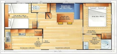 Mobile home LUXE - 2 bedrooms - 47m² / Seeblick