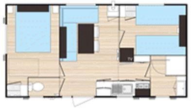 Mobilhome Privilege  - 2 Chambres - 40M² Terrasse Comprise