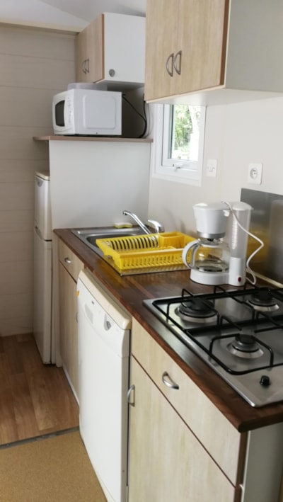 Mobilhome DUO - 2 bedrooms, 2 bathrooms, Dishwasher, 43,5m² with terace