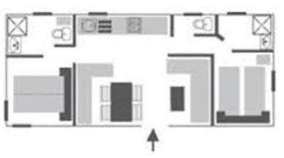 Mobilhome Duo - 2 Chambres, 2 Salles De Bain, 2 Wc, 1 Canapé-Lit, Lave Vaisselle, 43,5M² Terrasse Comprise