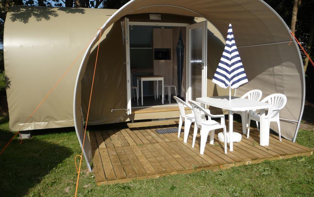 Location - Coco Sweet 16M² / 2 Chambres - Terrasse (Sans Sanitaires) - Camping Les Templiers