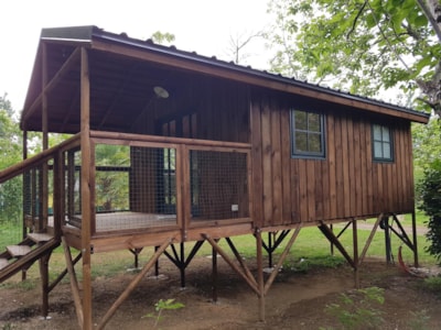 Cabin on stilts, 1 bedroom, 20m² + 10m²