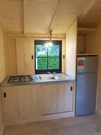 Mietunterkunft - Cabin On Stilts, 1 Bedroom, 20M² + 10M² - Camping Le Mouliat