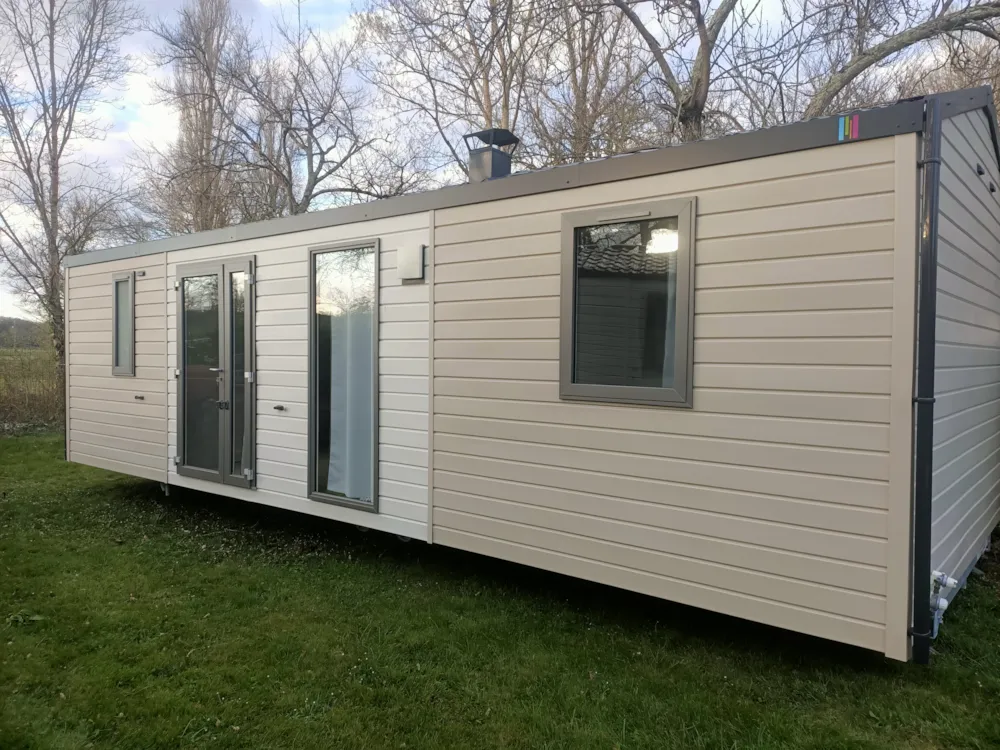 Location - Mobil-Home 3 Chambres Rideau 33M² - Camping Le Mouliat