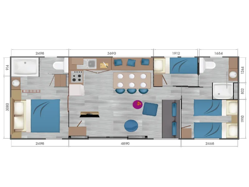 Cottage Premium - 40M² - 3 Chambres