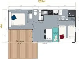 Mobil-Home Loggia Confort 32 M² (2 Chambres) + Terrasse Couverte