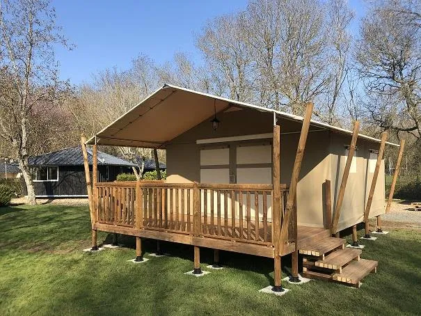 Location - Wood Lodge Standard 25 M2 (2 Chambres ) + Terrasse Couverte - Flower Camping Les Granges