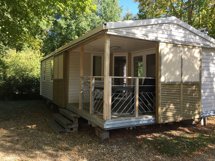 Location - Mobil-Home Soleo Confort 35 M² (3 Chambres) + Terrasse Couverte - Flower Camping Les Granges