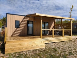 Accommodation - New// Homeflower Premium 29M² (2 Bedrooms) + Sheltered Terrace - Flower Camping Les Granges