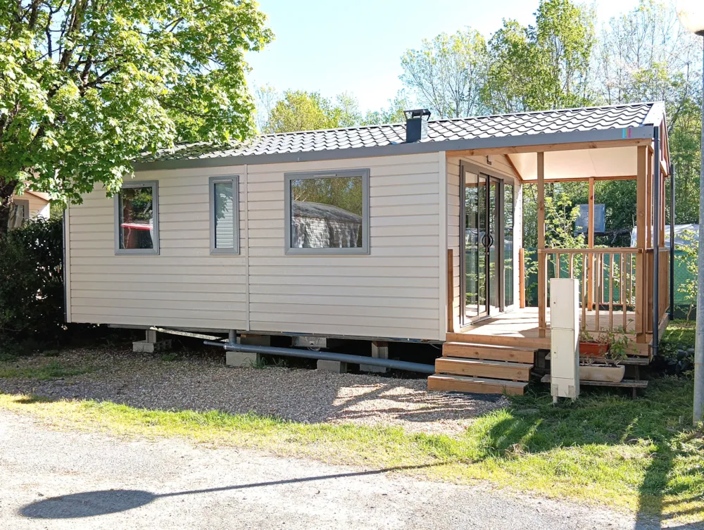 New // Mobilheim Bergame Confort 32 M² (2 Schlafzimmer ) + Terrasse