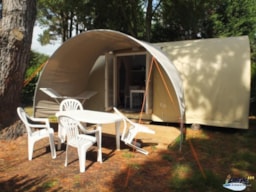 Location - Coco Sweet 4 Pers - 2 Chambres - Sans Wc, Sans Eau Courante - Camping L'Étang du Pays Blanc