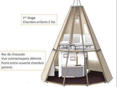 Tipi - 2 bedrooms - with WC and bathroom — 6