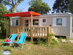 Alojamiento - Mobil Home 4/6 Personas Luxe Con Lavavajillas - Camping L'Étang du Pays Blanc