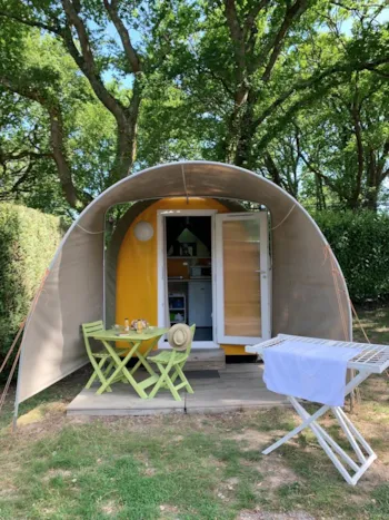 Mietunterkunft - Mini Coco Sweet (1 Zimmer)- Ohne Wc Ohne Fließendes Wasser - Camping L'Étang du Pays Blanc