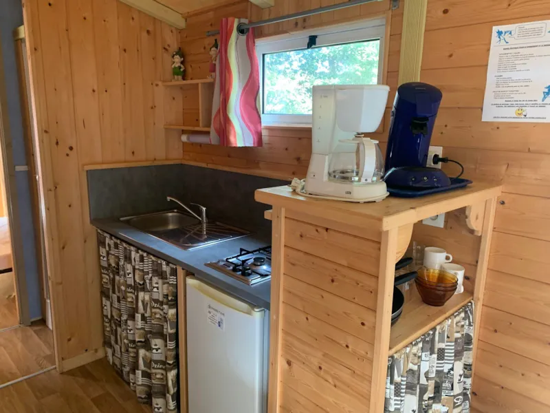 Roulotte - 1 Chambre Et 2 Lits Superposés Dans Le Salon - Avec Douche Et Wc