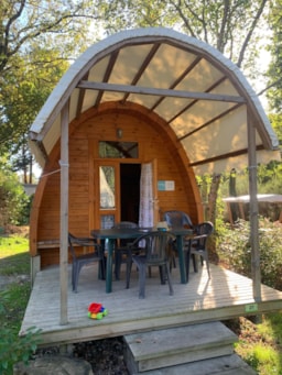 Accommodation - Pod 4 Pers. 2 Bedrooms - With Bathroom And Toilet - Camping L'Étang du Pays Blanc