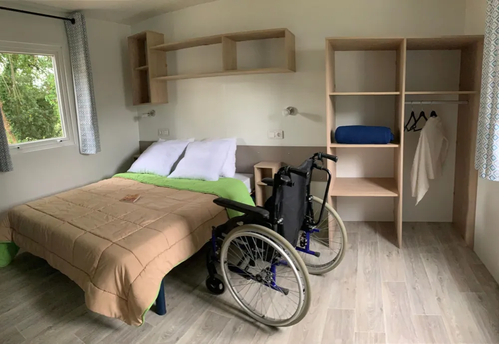 Location - Mobil-Home Luxe Pmr 2 Chambres (+ 1 Convertible) Avec Lave Vaisselle - Samedi - Camping L'Étang du Pays Blanc