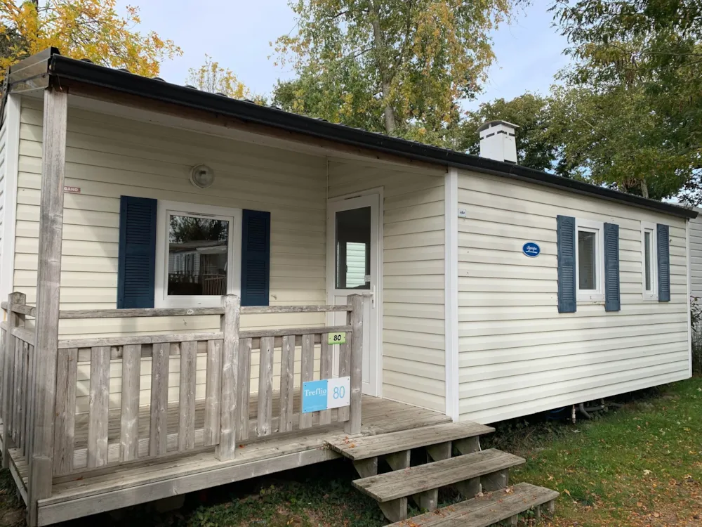 Location - Mobil-Home 2 Chambres - Terrasse Couverte - Samedi - Camping L'Étang du Pays Blanc