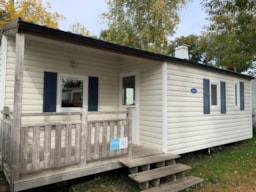 Location - Mobil-Home 4 Pers. - Terrasse Couverte - 2 Chambres Mercredi - Camping L'Étang du Pays Blanc